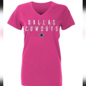 NWT! Dallas Cowboys Football Pink Tee - Sm